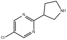 5-chloro-2-pyrrolidin-3-ylpyrimidine Structure