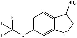 3-Benzofuranamine, 2,3-dihydro-6-(trifluoromethoxy)- Structure