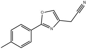 2-[2-(4-methylphenyl)-1,3-oxazol-4-yl]acetonitrile 结构式