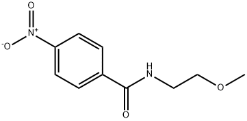 Benzamide, N-(2-methoxyethyl)-4-nitro- Structure