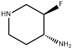 (3R,4R)-3-氟哌啶-4-胺, 952480-25-0, 结构式