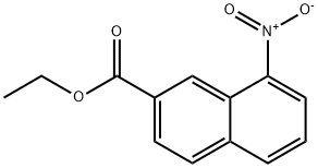 2-Naphthalenecarboxylic acid, 8-nitro-, ethyl ester Structure