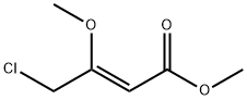 2-Butenoic acid, 4-chloro-3-methoxy-, methyl ester, (2Z)- Structure