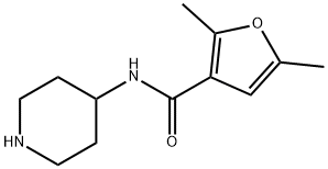 2,5-dimethyl-N-(piperidin-4-yl)furan-3-carboxamide Structure