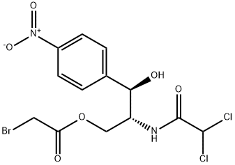 3-(bromoacetyl)chloramphenicol 结构式