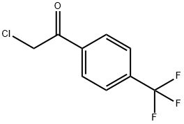 Ethanone, 2-chloro-1-[4-(trifluoromethyl)phenyl]- 化学構造式