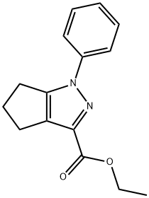 1-苯基-1H,4H,5H,6H-环戊二烯[C]吡唑-3-羧酸乙酯,97377-96-3,结构式