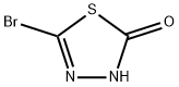 1,3,4-Thiadiazol-2(3H)-one, 5-bromo- 化学構造式