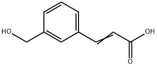 3-[3-(hydroxymethyl)phenyl]prop-2-enoic acid 结构式