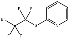 Pyridine, 2-[(2-bromo-1,1,2,2-tetrafluoroethyl)thio]- 化学構造式