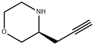 Morpholine, 3-(2-propyn-1-yl)-, (3S)- Structure