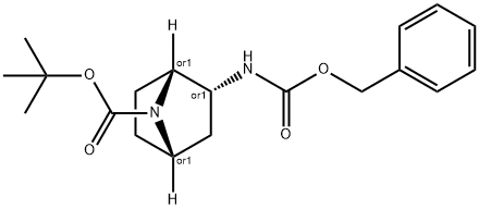 Racemic-(1S,2S,4R)-Tert-Butyl 2-(((Benzyloxy)Carbonyl)Amino)-7-Azabicyclo[2.2.1]Heptane-7-Carboxylate Struktur