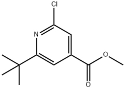 Methyl 2-tert-Butyl-6-chloropyridine-4-carboxylate Struktur