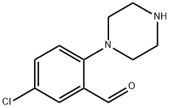 5-chloro-2-(piperazin-1-yl)benzaldehyde Structure