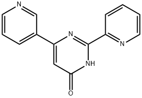 4(3H)-Pyrimidinone, 2-(2-pyridinyl)-6-(3-pyridinyl)- 化学構造式