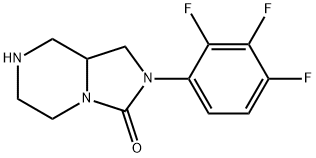 Imidazo[1,5-a]pyrazin-3(2H)-one, hexahydro-2-(2,3,4-trifluorophenyl)-, hydrochloride (1:1) Structure