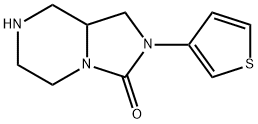 Imidazo[1,5-a]pyrazin-3(2H)-one, hexahydro-2-(3-thienyl)-, hydrochloride (1:1) 结构式