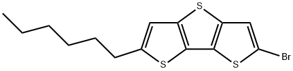 Dithieno[3,2-b:2',3'-d]thiophene, 2-bromo-6-hexyl- Structure