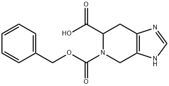 5-((苄氧基)羰基)-4,5,6,7-四氢-3H-咪唑并[4,5-C]吡啶-6-羧酸, 100307-49-1, 结构式