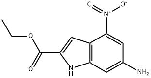 6-氨基-4-硝基-1H-吲哚-2-羧酸乙酯,1003708-78-8,结构式