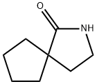 2-氮杂螺[4.4]壬烷-1-酮, 1004-51-9, 结构式