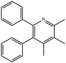 2,3,4-trimethyl-5,6-diphenylpyridine 化学構造式