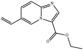 6-乙烯基咪唑并[1,2-A]吡啶-3-羧酸乙酯,1004550-09-7,结构式