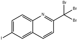 Quinoline, 6-iodo-2-(tribromomethyl)- Struktur