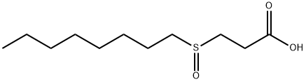 3-(octylsulfinyl)propanoic acid Structure