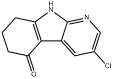 3-氯-6,7,8,9-四氢-5H-吡啶并[2,3-B]吲哚-5-酮 结构式