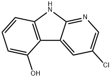 3-Chloro-9H-pyrido[2,3-b]indol-5-ol Structure