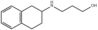 1-Propanol, 3-[(1,2,3,4-tetrahydro-2-naphthalenyl)amino]- Struktur