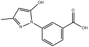 3-(5-hydroxy-3-methyl-1H-pyrazol-1-yl)benzoic acid Structure