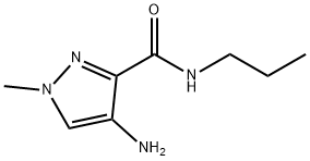 4-氨基-1-甲基-N-丙基-1H-吡唑-3-甲酰胺 结构式
