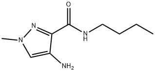 4-amino-N-butyl-1-methyl-1H-pyrazole-3-carboxamide Structure