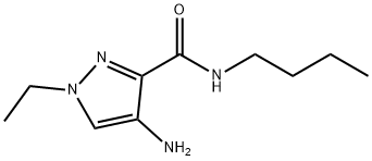 4-amino-N-butyl-1-ethyl-1H-pyrazole-3-carboxamide Struktur