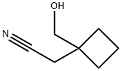 Cyclobutaneacetonitrile, 1-(hydroxymethyl)- Struktur