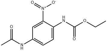 Carbamic acid, [4-(acetylamino)-2-nitrophenyl]-, ethyl ester (9CI) 化学構造式