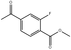 Methyl 4-Acetyl-2-fluorobenzoate, 1006876-12-5, 结构式