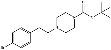 4-(4-溴苯乙基)哌嗪-1-羧酸叔丁酯, 1007209-94-0, 结构式