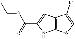 6H-Thieno[2,3-b]pyrrole-5-carboxylic acid, 3-bromo-, ethyl ester Structure