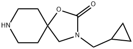 3-(Cyclopropylmethyl)-1-oxa-3,8-diazaspiro[4.5]decan-2-one Structure