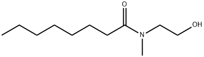 N-(2-hydroxyethyl)-N-methyloctanamide Structure