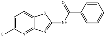 N-(5-氯噻唑并[4,5-B]吡啶-2-基)苯甲酰胺,100856-72-2,结构式