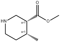 cis-4-Methyl-piperidine-3-carboxylic acid methyl ester Structure