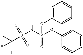 Phosphoramidic acid, N-[(trifluoromethyl)sulfonyl]-, diphenyl ester Structure