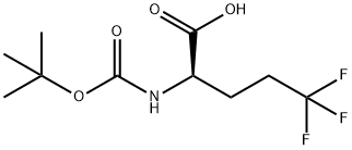 D-Norvaline, N-[(1,1-dimethylethoxy)carbonyl]-5,5,5-trifluoro-|N-[(1,1-二甲基乙氧基)羰基]-5,5,5-三氟-D-正缬氨酸