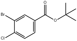 3-Bromo-4-chloro-benzoic acid tert-butyl ester 化学構造式