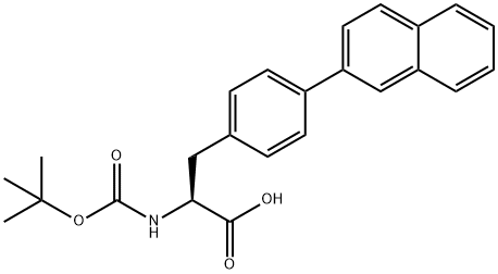 L-Phenylalanine, N-[(1,1-dimethylethoxy)carbonyl]-4-(2-naphthalenyl)- Structure