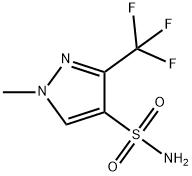 1H-Pyrazole-4-sulfonamide, 1-methyl-3-(trifluoromethyl)- Structure